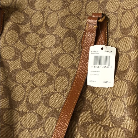 LAST ONE! NWT Coach Signature Baby Bag Diaper Bag - Picture 7 of 8